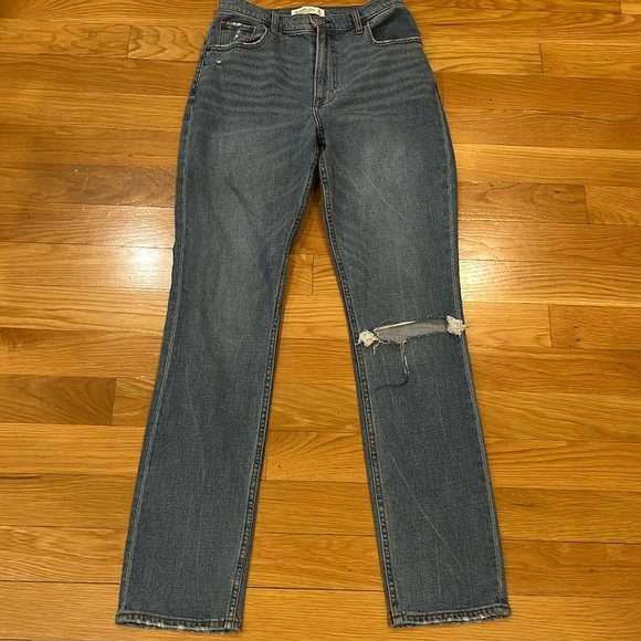 Abercrombie & Fitch the 90s slim straight ultra high rise jeans size 28/6L. - Picture 1 of 11
